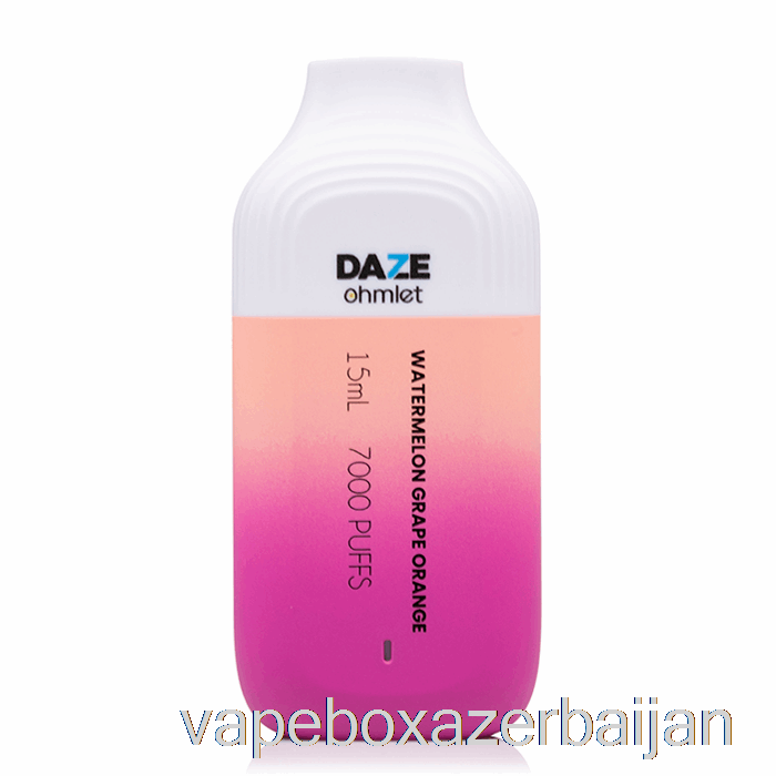 E-Juice Vape 7 Daze OHMLET 7000 Disposable Watermelon Grape Orange